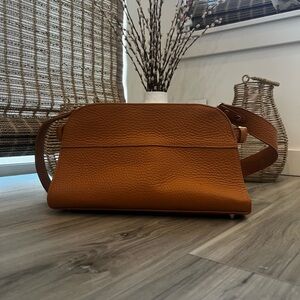 Elegant Anna Paola Tan Leather Women's Bag